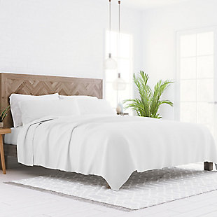 Home Collection Premium 3-Piece Ultra Soft Flannel Twin Bed Sheet Set, White, large