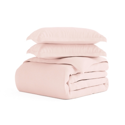 Home Collection Premium Ultra Soft 2-Piece Twin Duvet Cover Set, Blush, large