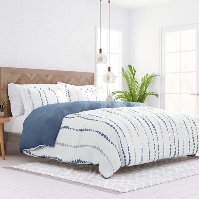 Home Collection Premium Ultra Soft Urban Vibe Pattern 3-Piece Reversible Twin Duvet Cover Set, Navy, large