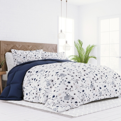 Home Collection Premium Down Alternative Forget Me Not Reversible Twin  Comforter Set | Ashley