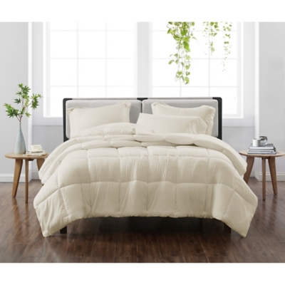 Cannon Solid 2-Piece Twin/Twin XL Comforter Set, Ivory, large