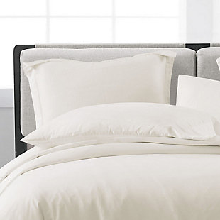This collection is solid in so many ways. Crafted of supremely soft microfiber, the contemporary duvet cover and matching shams feature quality construction and pure style. They're the perfect coordinates to showcase in your home.Made of 100% microfiber | Imported | Set includes duvet cover and 2 pillow shams; insert not included | Button closure on duvet cover; envelope closure on reverse of sham | Machine wash in appropriately sized equipment to avoid damage | Machine wash in appropriately sized equipment to avoid damage