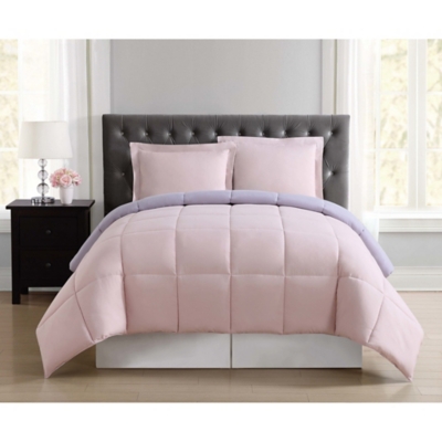 Truly Soft Everyday Reversible 3-Piece King Comforter Set, Blush/Lavender, large