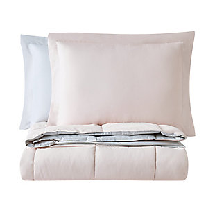 Truly Soft Everyday Reversible 3-Piece Full/Queen Comforter Set, Blush, large