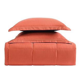 Truly Soft Everyday Reversible 3-Piece King Comforter Set, Orange/Navy, large