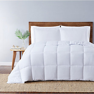 Truly Soft Everyday Reversible 3-Piece King Comforter Set, White, rollover