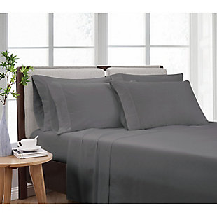 Cannon Heritage 6-Piece Full Sheet Set, Gray, rollover