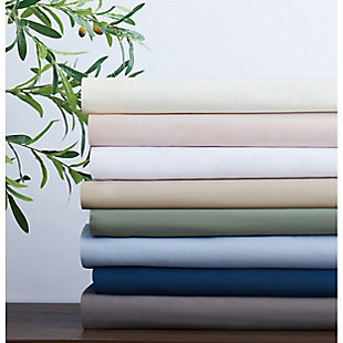 This collection is solid in so many ways. Made of soft microfiber, the 7-piece sheet set is the perfect coordinate for your home. The extra pillowcases can be used as backups when it's laundry time, or every day to cover multiple pillows that help you get the sleep you need.Made of 100% microfiber | Imported | Set includes 2 fitted sheets, flat sheet and 4 pillowcases | Fits mattresses up to 15" deep | Machine wash in appropriately sized equipment to avoid damage