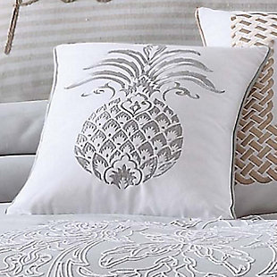 Oceanfront Resort Tropical Plantation Pineapple Pillow, , rollover