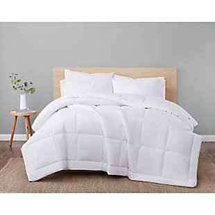 London Fog Super Soft Twin Down Alternative Comforter, White, rollover