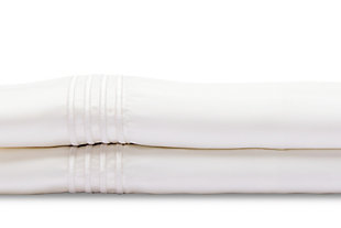 The Ultra-Tech with Tencel sheets are made with 100% Tencel. Not only are they soft to the touch and gentle on sensitive skin, but also 50% more effective at wicking away moisture than cotton to help keep you comfortably cool all night long. Whether you sleep hot or cold, these sheets will regulate your temperature for a more restful night of sleep. The enhanced stitching increases the durability and reliability of the sheets.Set includes fitted sheet, flat sheet and 2 pillowcases | Made with 100% Tencel | Maintain the perfect temperature | Moisture wicking and breathable construction | Double satin stitched hems for a luxurious finish | Enveloped pillow cases | Works well with adjustable bases | Machine washable and dryable | Designed in the USA | 2-year limited warranty