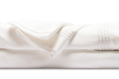 Healthy Sleep Ultra-Tech Tencel Twin Sheet Set, White, large
