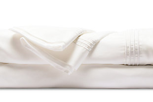 Healthy Sleep Ultra-Tech Tencel Twin XL Sheet Set, White, large