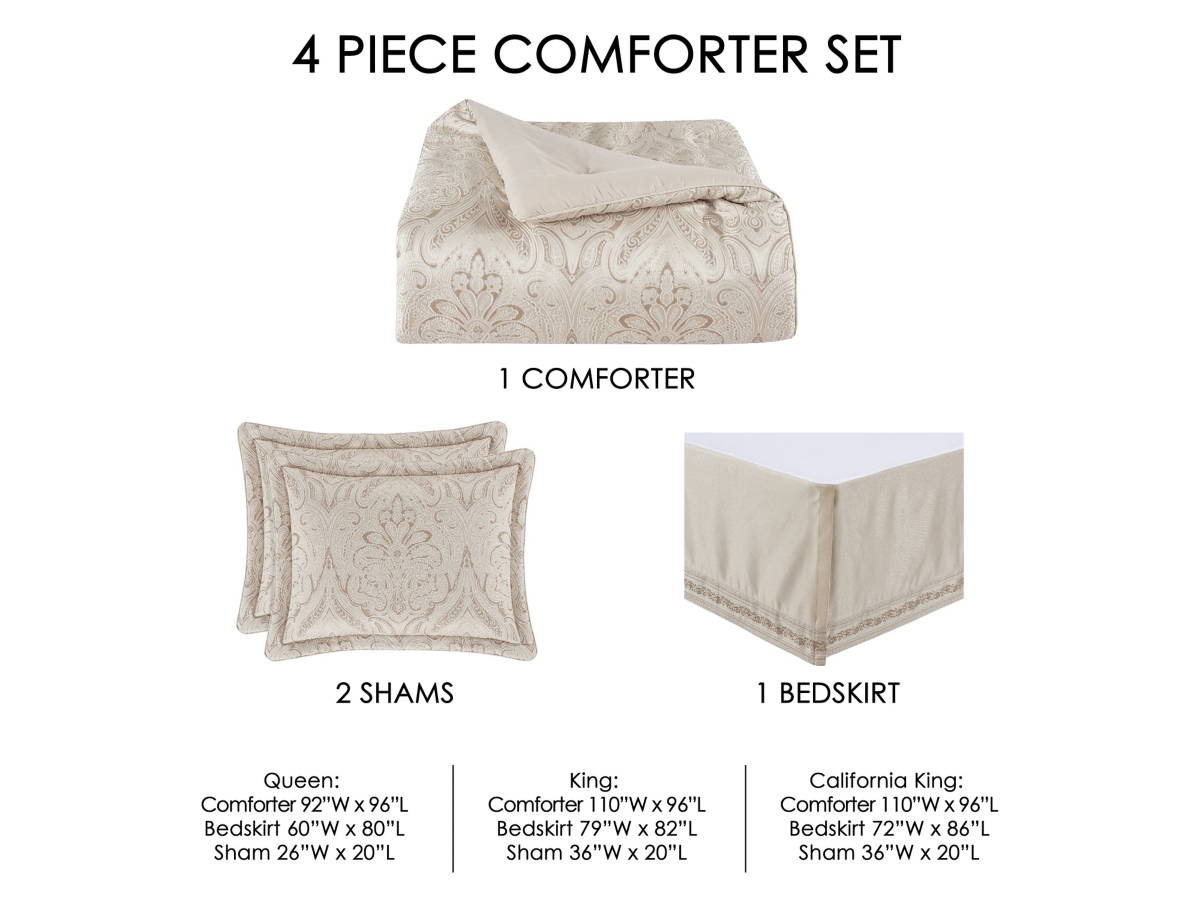 J. Queen New York Trinity King 4 Piece Comforter Set | Ashley J. Queen New York Trinity King 4 Piece Comforter Set | Ashley