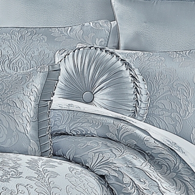 J.Queen New York Malita Tufted Round Decorative Throw Pillow, , rollover