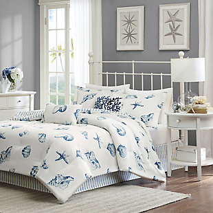 JLA Home Beach House Twin Comforter Set, Blue, large