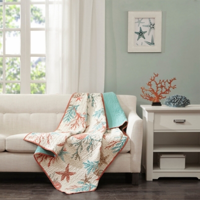 Pacific Grove Oversized Cotton Quilted Throw Ashley