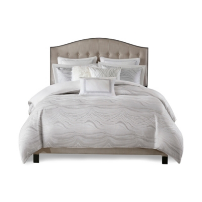 True North by Sleep Philosophy Addison Full/Queen Ivory Pintuck Sherpa Down Alternative Comforter Set