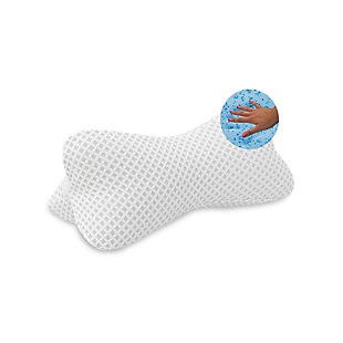 Receive targeted support wherever your body needs it with the Conforming Memory Foam Bone Pillow from SensorPEDIC®, featuring responsive, high density gel-infused memory foam that conforms to the body to provide pressure-relieving support and comfort. The super-soft, circular-knit fabric cover adds a layer of luxurious softness and enhances breathability to help you stay comfortable. This pillow is ideal for those seeking targeted support for neck, lumbar, legs, and more. The elastic strap allows you to easily attach to a chair or suitcase while on the go. This convenient pillow is perfect for use while relaxing at home, riding in a car, or traveling.MUTLI-USE SUPPORT- Best used for neck, lumbar, cervical, or knee support | SUPPORTIVE MEMORY FOAM- Gel-infused memory foam conforms to the head and neck to provide pressure-relieving support | LUXURY SOFT COVER- Super-soft, circular-knit fabric cover adds a layer of smooth softness and enhances breathability | ZIPPERED COVER- Removable cover zips off for easy cleaning | ELASTIC STRAP- Elastic strap allows pillow to attach to a chair or suitcase while on the go | Made of 100% Polyester | 100% Memory Foam Fill | Imported