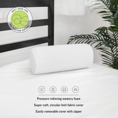 SensorPEDIC® Conforming Memory Foam Neck Roll Pillow, , large
