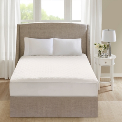 Burlington Cotton Deep Pocket Heated Mattress Pad-20 Heat Settings | Ashley