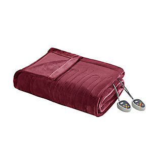 Beautyrest Twin Heated Blanket, Red, large
