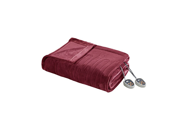 Go to sleep at ease with the Beautyrest heated blanket with secure comfort technology, designed to virtually eliminate electromagnetic field emissions. The soft, flexible wires and ultra-soft fabric provide ultimate comfort, with the plush construction adding extra warmth. Different settings allow you to adjust the temperature to suit your comfort needs.Made of polyester | 10 hour auto shut-off | 20 setting temperature control | Controller works with smart home outlets and automatic timers | Virtually eliminates electro magnetic field emissions | Manufacturer's 5-year warranty | Machine washable | Imported
