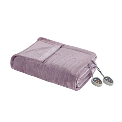 Beautyrest Twin Heated Blanket, Lavender, large