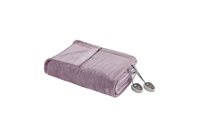 Sleep at ease in Beautyrest Heated blanket with Secure Comfort Technology, which is designed to virtually eliminate Electromagnetic Field emissions. The soft flexible wires and ultra-soft microlight plush fabric ensures your comfort. The lightweight plush fabric adds extra warmth for people who usually get cold feet or poor blood circulation. The heated blanket features 10-hour auto shut off and has 20 different temperature settings so you can customize the precise temperature you want. It's also machine washable for easy care. Twin and Full size have one controller, Queen and King size have 2 controllers. A trusted brand for quality bedding products, this heated blanket is backed by 5-year manufacturer's warranty.Imported | Trusted brand - Beautyrest heated plush blanket features Secure Comfort technology  | Emits virtually no electromagnetic field emissions in 20 heat settings and 10-hour auto shut off | Ideal for people who get cold feet or poor blood circulation for extra warmth | In very cold weather, add a layer of comforter on top to retain the heat around your body | Controller works with smart home outlets and automatic timers, 1 for Twin and Full size, 2 for Queen and King size | 5-year manufacturer's warranty | Machine washable