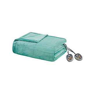Go to sleep at ease with the Beautyrest heated blanket with secure comfort technology, designed to virtually eliminate electromagnetic field emissions. The soft, flexible wires and ultra-soft fabric provide ultimate comfort, with the plush construction adding extra warmth. Different settings allow you to adjust the temperature to suit your comfort needs.Made of polyester | 10 hour auto shut-off | 20 setting temperature control | Controller works with smart home outlets and automatic timers | Virtually eliminates electro magnetic field emissions | Manufacturer's 5-year warranty | Machine washable | Imported
