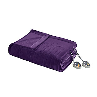 Beautyrest King Heated Blanket, Purple, large
