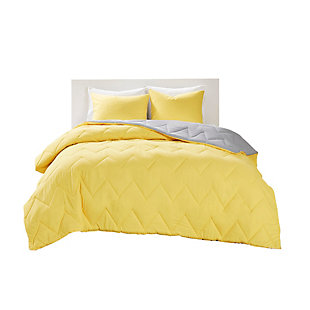Intelligent Design Trixie Full/Queen Reversible Comforter Mini Set, Gray, large
