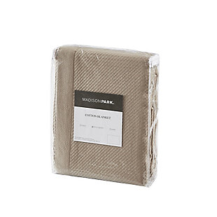 Wrap yourself up in the luxurious comfort of the Madison Park Egyptian cotton blanket. This ultra-soft blanket features reduced shrinkage, pilling and snagging for a durable, comfortable feel. The solid pattern of the blanket makes it easy to match with your existing casual decor. Machine washable, this blanket is perfect to place across your bed or sofa to keep warm and cozy all year round.Made of 100% Egyptian cotton | Tightly woven for reduced pilling and snagging | Breathable weave | Machine washable | Imported