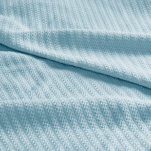 Wrap yourself up in the comfort of the Madison Park microlight plush blanket. Our unique knitting technology allows us to craft an irresistibly soft and lofty blanket that is perfect for year round warmth and comfort. This blanket is light enough to be used in warmest summer months and makes the perfect layering piece on your bed during the winter. A simple 1” self-hem provides a casual look. Made from ultra-soft plush, this rich blanket is machine washable for easy care.Imported | Ultra soft plush | Solid color | 1" self hem | Year round warmth | Machine wash
