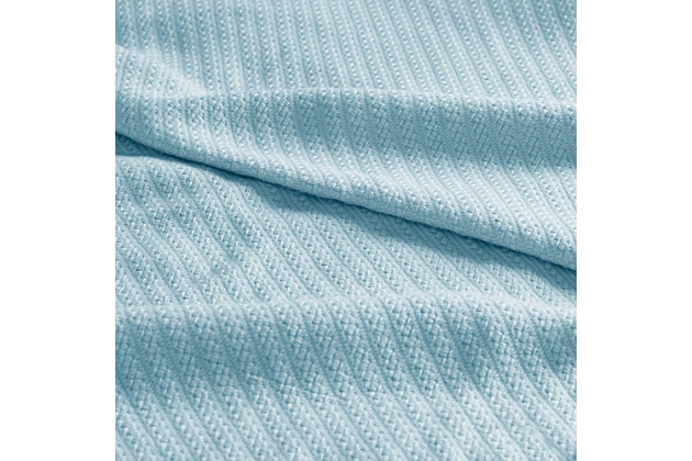 Wrap yourself up in the comfort of the Madison Park microlight plush blanket. Our unique knitting technology allows us to craft an irresistibly soft and lofty blanket that is perfect for year round warmth and comfort. This blanket is light enough to be used in warmest summer months and makes the perfect layering piece on your bed during the winter. A simple 1” self-hem provides a casual look. Made from ultra-soft plush, this rich blanket is machine washable for easy care.Imported | Ultra soft plush | Solid color | 1" self hem | Year round warmth | Machine wash