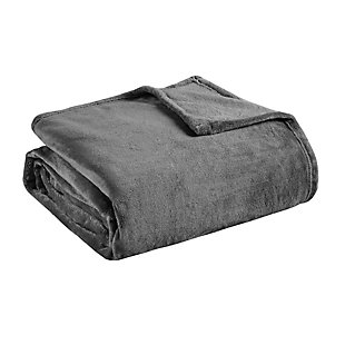 Madison Park Ultra Premium Plush Twin Blanket, Gray, large