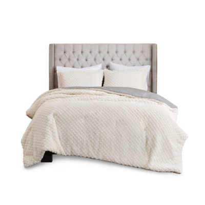 Faux mink sherpa online comforter