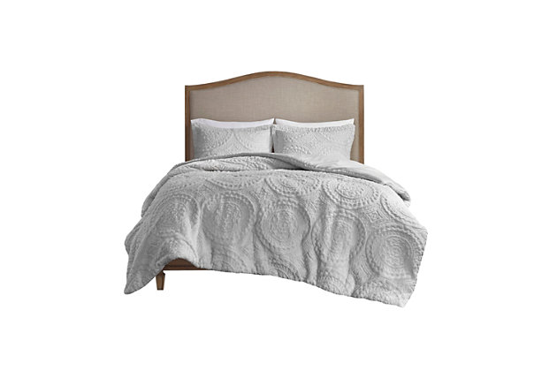 Arya King/California King Medallion Ultra Plush Comforter Mini Set