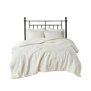 Add warmth and comfort to your bed with the Ultra Plush Comforter Set. The plush faux fur is incredibly soft and features a beautiful medallion design for added texture and dimension. The set includes 1 sham for Twin/Twin XL size and 2 shams for Full/Queen and King size. It's machine washable for easy care.Imported | Warm and cozy plush comforter set | Medallion Design Faux Fur | Set includes comforter and 2 shams (1 in Twin/Twin XL) | Ultra soft for cozy nights sleep | Machine washable for easy care