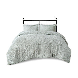Madison Park Full/Queen Ultra Plush Comforter Mini Set, Gray, large