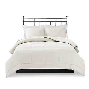 Madison Park Sarasota King/California King Microcell Down Alternative Comforter Mini Set, Ivory, large