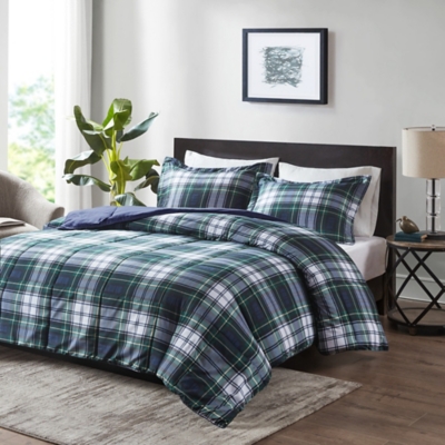 Madison Park Essentials Parkston Twin/Twin XL 3M Scotchgard Down Alternative All Season Comforter Set, Navy, large
