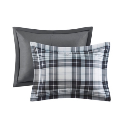 Madison Park Essentials Parkston Twin/Twin XL 3M Scotchgard Down Alternative All Season Comforter Set, Black/White, rollover