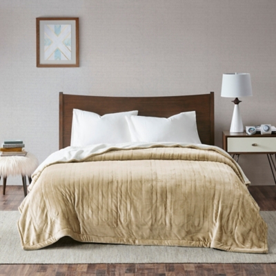 True north by sleep philosophy ultra soft reversible plush heated blanket hotsell