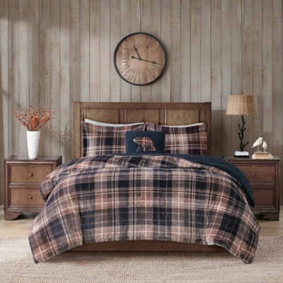 Woolrich alton plush to sherpa down alternative comforter set new arrivals