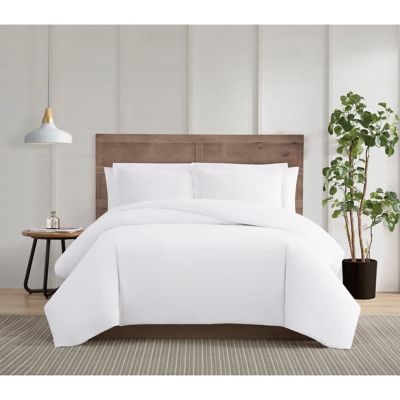 Truly Calm Silver Cool Twin/Twin XL 2 Piece Duvet Set, White, rollover