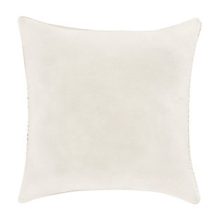 J Queen Gavin - Pillow 18" Square Decorative Throw Pillow, Ivory, rollover