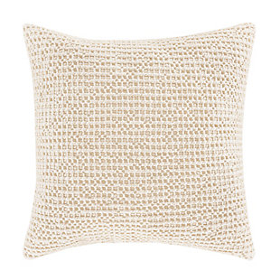 J Queen Gavin - Pillow 18" Square Decorative Throw Pillow, Ivory, large