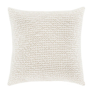 J Queen Gavin - Pillow 18" Square Decorative Throw Pillow, White, large