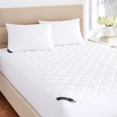 J.Queen New York Regal Waterproof Mattress Pad, White, large